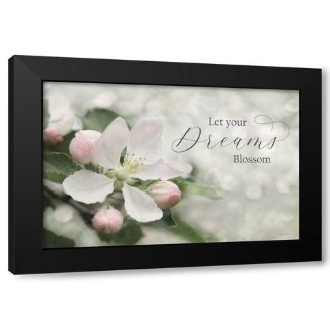 Let Your Dreams Blossom Black Modern Wood Framed Art Print by Deiter, Lori
