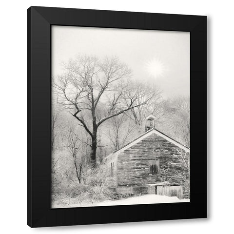 Deserted Schoolhouse Black Modern Wood Framed Art Print by Deiter, Lori