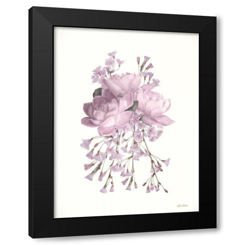 Roses and Blossoms I Black Modern Wood Framed Art Print by Deiter, Lori