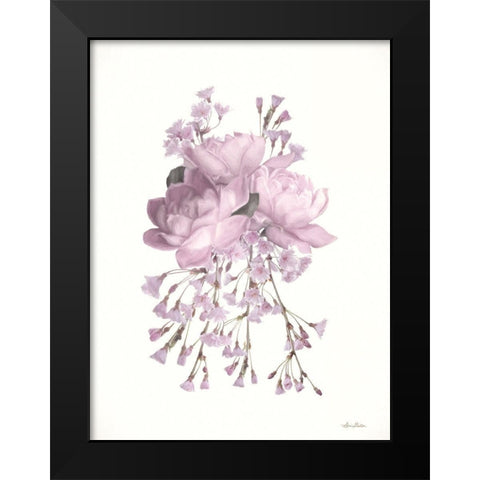 Roses and Blossoms I Black Modern Wood Framed Art Print by Deiter, Lori