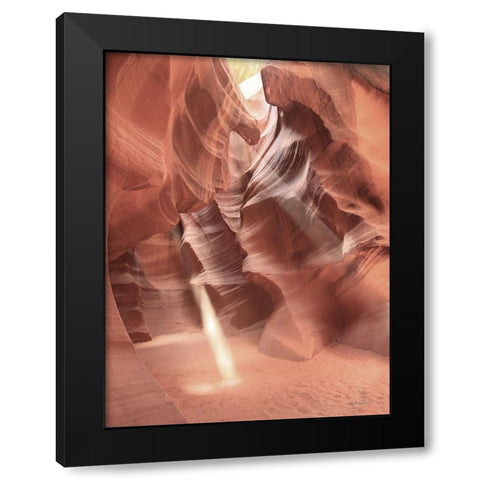 Antelope Canyon Sunbeams I Black Modern Wood Framed Art Print by Deiter, Lori