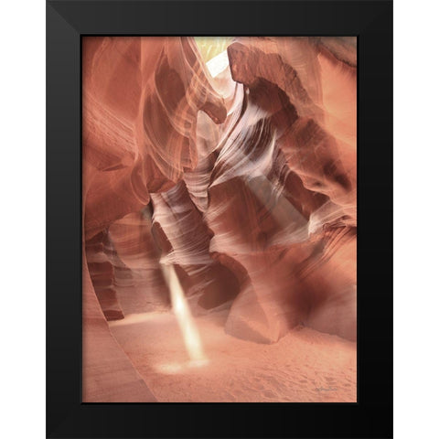 Antelope Canyon Sunbeams I Black Modern Wood Framed Art Print by Deiter, Lori