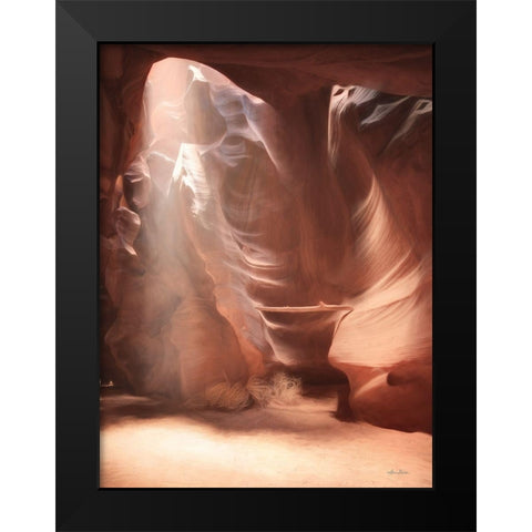 Antelope Canyon Sunbeams II Black Modern Wood Framed Art Print by Deiter, Lori
