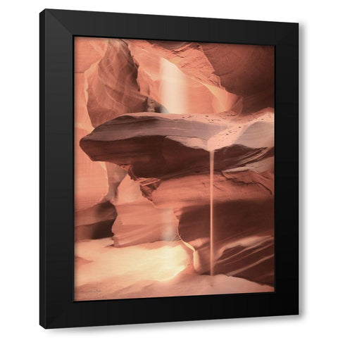 Sandfall at Antelope Canyon Black Modern Wood Framed Art Print by Deiter, Lori