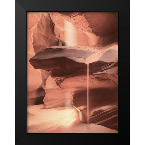 Sandfall at Antelope Canyon Black Modern Wood Framed Art Print by Deiter, Lori