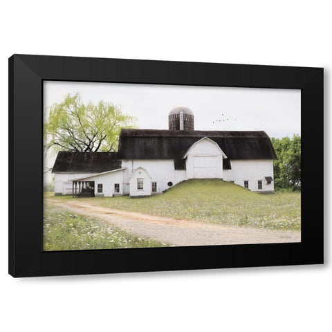 Big Country Barn Black Modern Wood Framed Art Print by Deiter, Lori