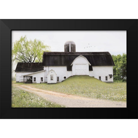 Big Country Barn Black Modern Wood Framed Art Print by Deiter, Lori