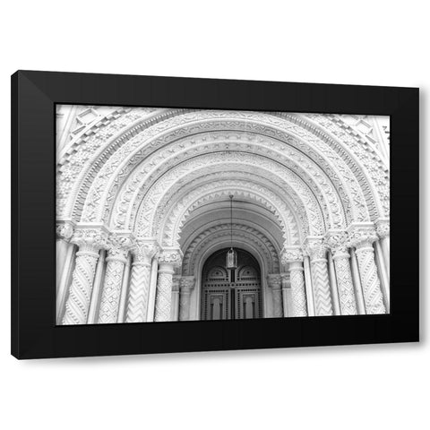 Masonic Entrance Black Modern Wood Framed Art Print with Double Matting by Deiter, Lori