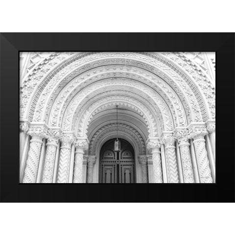 Masonic Entrance Black Modern Wood Framed Art Print by Deiter, Lori