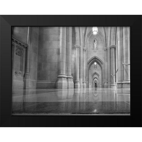 National Cathedral Black Modern Wood Framed Art Print by Deiter, Lori