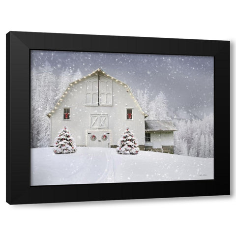 Joy to One and All Black Modern Wood Framed Art Print with Double Matting by Deiter, Lori