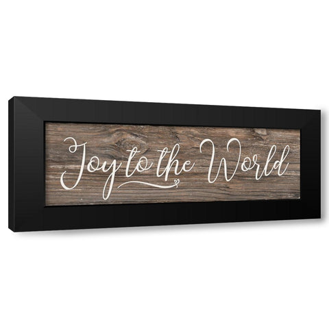 Joy to the World   Black Modern Wood Framed Art Print by Deiter, Lori