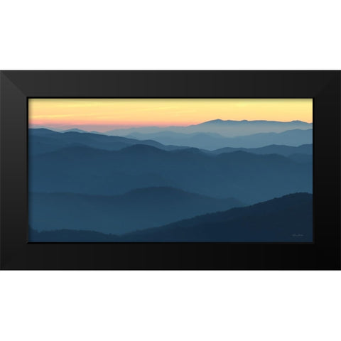 Clingmans Sunrise Black Modern Wood Framed Art Print by Deiter, Lori