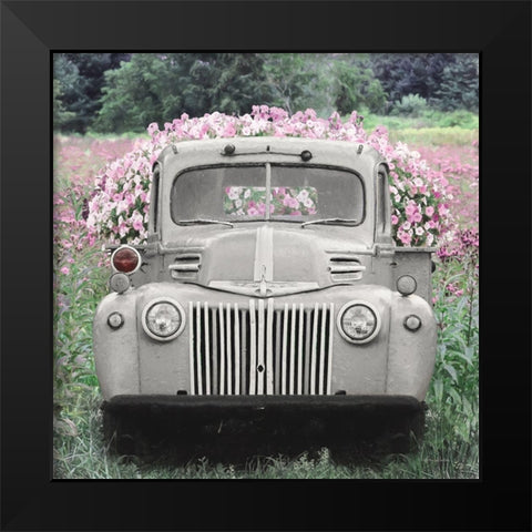 Flowers for Everyone Black Modern Wood Framed Art Print by Deiter, Lori