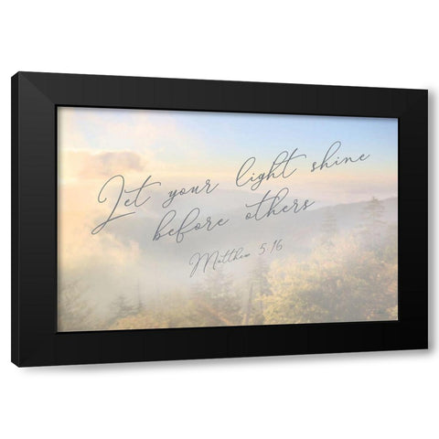 Let Your Light Shine Black Modern Wood Framed Art Print with Double Matting by Deiter, Lori