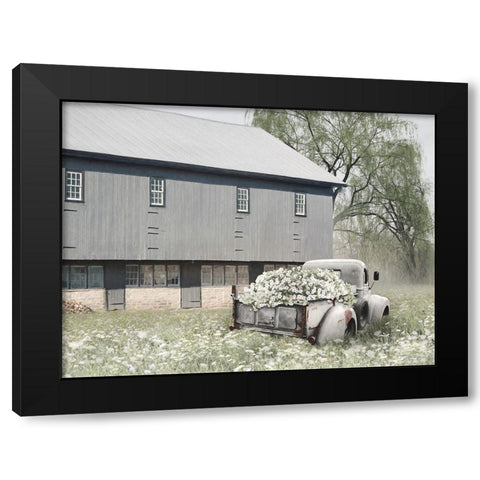 Barn Daze Black Modern Wood Framed Art Print with Double Matting by Deiter, Lori