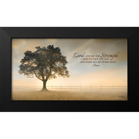 Daily Prayer Black Modern Wood Framed Art Print by Deiter, Lori