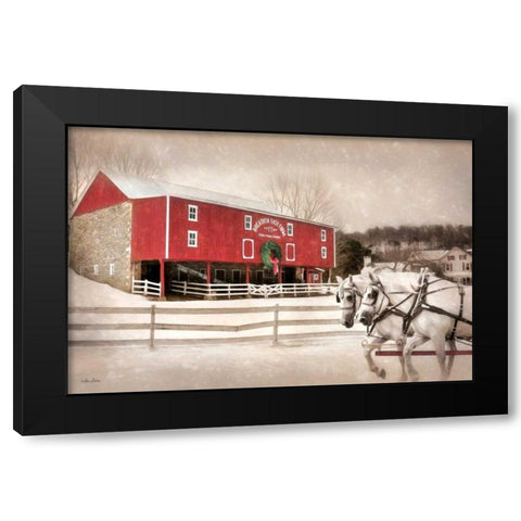 Breathing Easy Farm Black Modern Wood Framed Art Print with Double Matting by Deiter, Lori