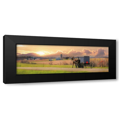 Evening Cruise Black Modern Wood Framed Art Print by Deiter, Lori