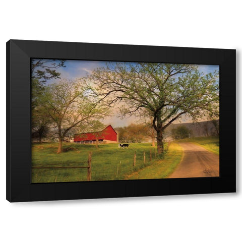 Country Sunrise   Black Modern Wood Framed Art Print by Deiter, Lori