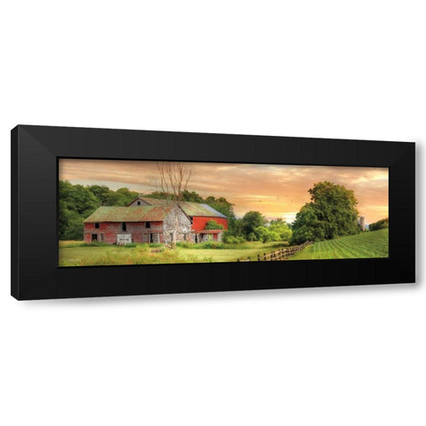 Greener Pastures Black Modern Wood Framed Art Print with Double Matting by Deiter, Lori