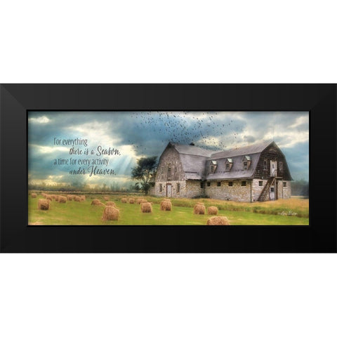 A Time to Reap Black Modern Wood Framed Art Print by Deiter, Lori