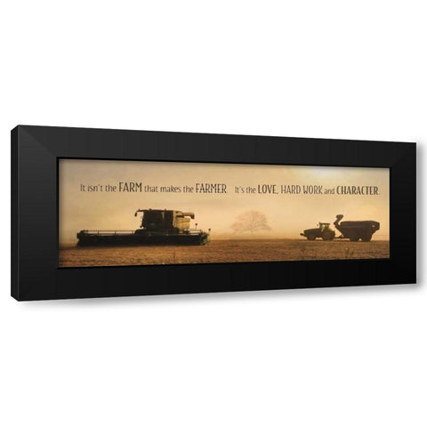 The Farmer Black Modern Wood Framed Art Print with Double Matting by Deiter, Lori