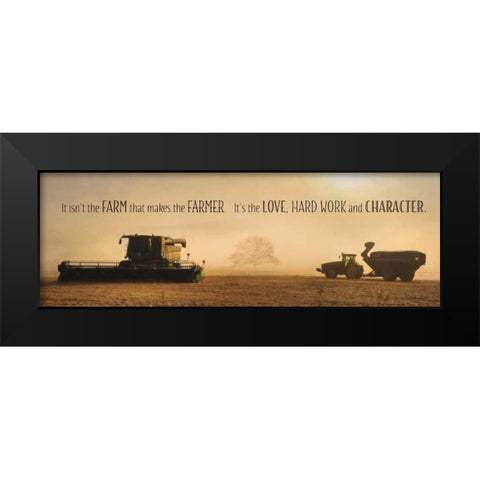 The Farmer Black Modern Wood Framed Art Print by Deiter, Lori