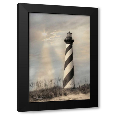 Cape Hatteras Lighthouse Black Modern Wood Framed Art Print by Deiter, Lori