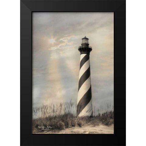 Cape Hatteras Lighthouse Black Modern Wood Framed Art Print by Deiter, Lori