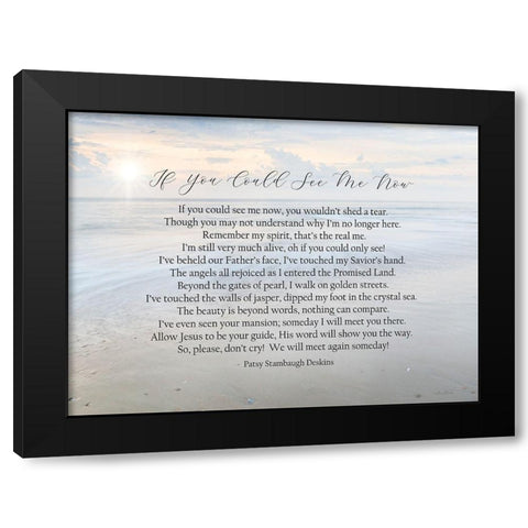 If You Could See Me Now - Ocean Black Modern Wood Framed Art Print with Double Matting by Deiter, Lori