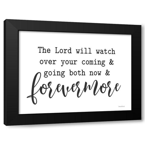 Forevermore Black Modern Wood Framed Art Print with Double Matting by lettered And lined