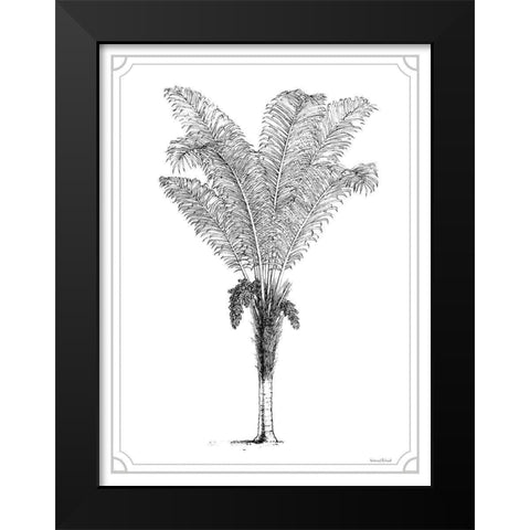 Timeless Palm Black Modern Wood Framed Art Print by Lettered And Lined