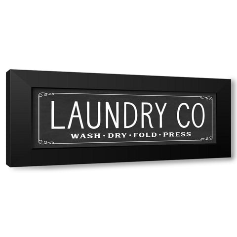 Laundry Co. Black Modern Wood Framed Art Print with Double Matting by Lettered And Lined