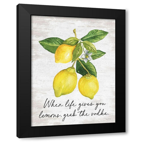 Grab the Vodka Black Modern Wood Framed Art Print with Double Matting by lettered and lined