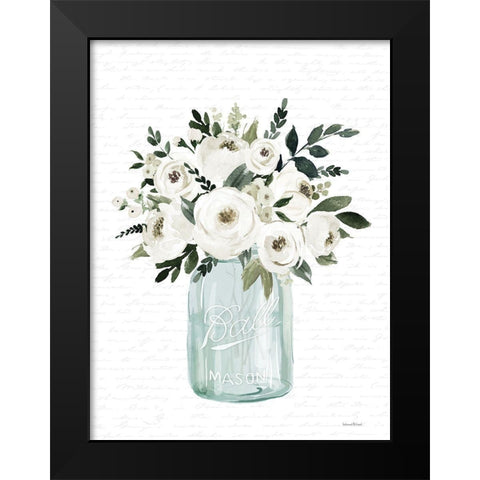 Kitchen Flowers II Black Modern Wood Framed Art Print by lettered and lined