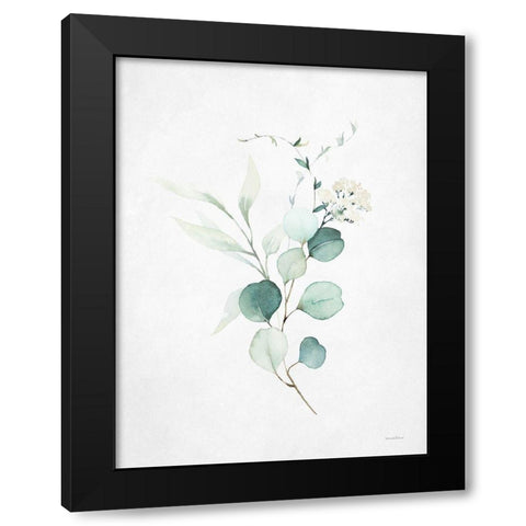 Leafy Retreat 2 Black Modern Wood Framed Art Print with Double Matting by Lettered and Lined