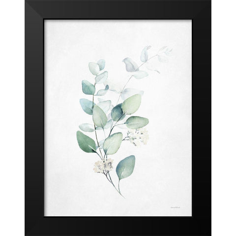 Leafy Retreat 3 Black Modern Wood Framed Art Print by Lettered and Lined