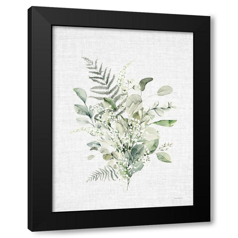 Leafy Retreat 7 Black Modern Wood Framed Art Print by Lettered and Lined