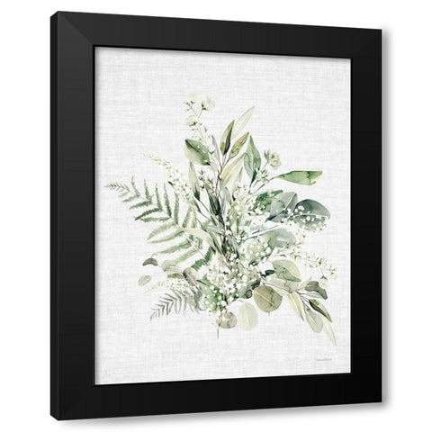 Leafy Retreat 8 Black Modern Wood Framed Art Print with Double Matting by Lettered and Lined