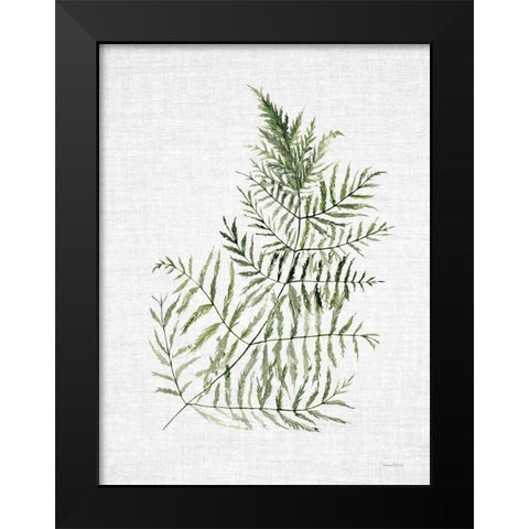 Leafy Retreat 9 Black Modern Wood Framed Art Print by Lettered and Lined