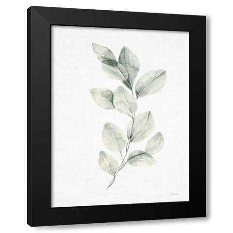 Leafy Retreat 14 Black Modern Wood Framed Art Print by Lettered and Lined
