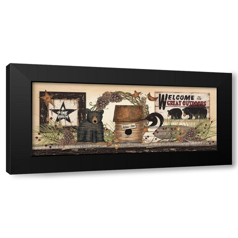 Great Outdoors Still Life Black Modern Wood Framed Art Print with Double Matting by Spivey, Linda