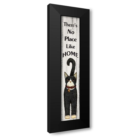 Theres No Place Like Home Black Modern Wood Framed Art Print with Double Matting by Spivey, Linda