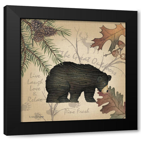 Great Outdoors Black Modern Wood Framed Art Print with Double Matting by Spivey, Linda