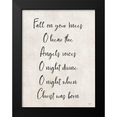 Fall on Your Knees   Black Modern Wood Framed Art Print by Lux + Me Designs