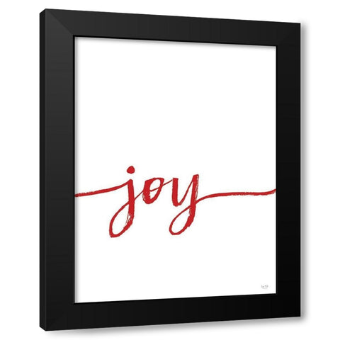 Joy Black Modern Wood Framed Art Print with Double Matting by Lux + Me Designs