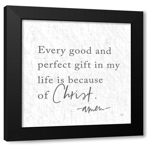 Gift from God Black Modern Wood Framed Art Print by Lux + Me Designs