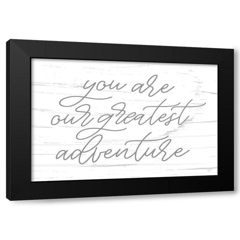 Greatest Adventure Black Modern Wood Framed Art Print with Double Matting by Lux + Me Designs