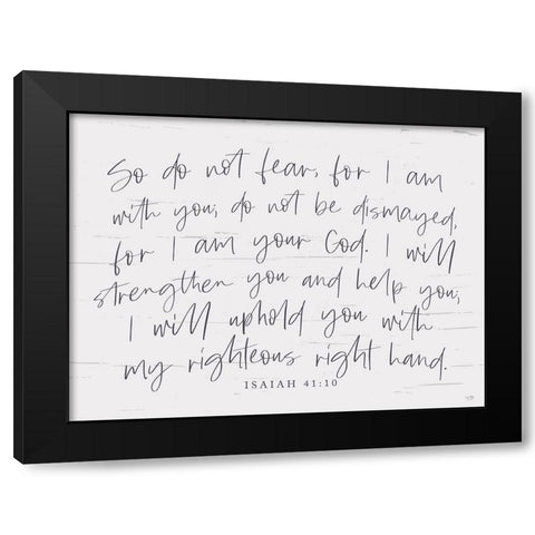 For I am Your God Black Modern Wood Framed Art Print with Double Matting by Lux + Me Designs